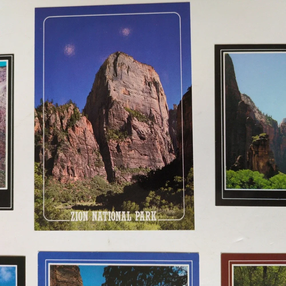 Vtg 80s Zion National Park Postcards Nature Mountains Set of 6 National‎ Parks
